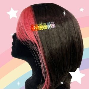 Rainbow Gummy Bear Barrette